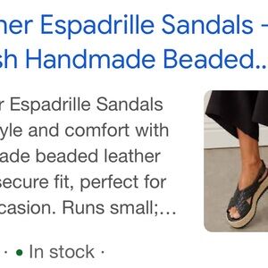 Karen Kane Black Handmade Beaded Espadrilles